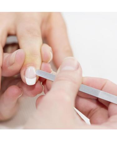 Fingernail Files Stainless Steel Manicure Files - Toenail File for Home Salon or Travel Use Manicure Tool for Men and Women A-01 long - Buy Online on GoSupps.com