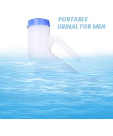 Srutueo 2 Packs Unisex Spill Proof Urinal for Men and Women with Screw Lid Urinal Funnel for Travel Outdoor - Buy Online on GoSupps.com
