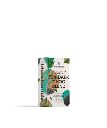 BLENDSMITHS | 70% Dark Chocolate Blend | Dark Hot Chocolate Powder | Ghanaian Cocoa | Dark Drinking Chocolate | 250g Box - 11 servings Chocolate 250 g (Pack of 1)