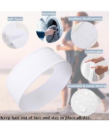 Nayyana 6 Pieces Fashion Headbands for Women Short Hair Non-Slip Elastic Flower Hair Bands Soft Fabric Hair Bands for Women Hair 5cm Thick Stripe Headband - Buy Online on GoSupps.com