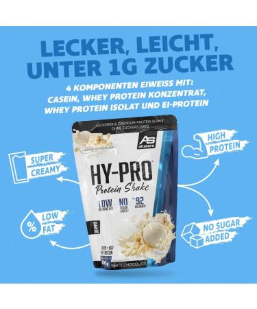 All Stars HY-PRO Protein Shake 400g - White Chocolate | Buy Internationally - Best Protein for Fitness - Buy Online on GoSupps.com