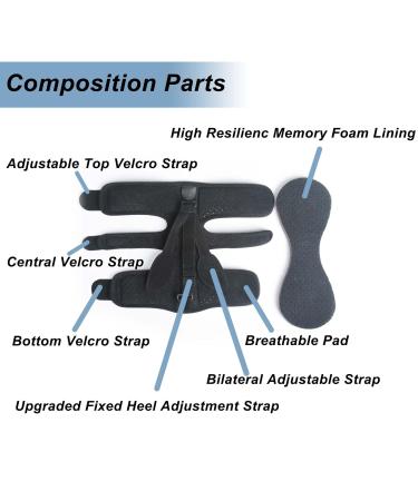 Adjustable Night Splint for Plantar Fasciitis & Achilles Tendonitis | Foot Pain Relief Boot for Fascia Tendon & Arch Pain Treatment - Buy Online on GoSupps.com