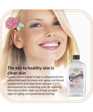 Quinn s Alcohol Free Witch Hazel Rose Petal 16 oz. & Quinn s Alcohol Free Witch Hazel Cucumber & Mint 16 oz. - Buy Online on GoSupps.com