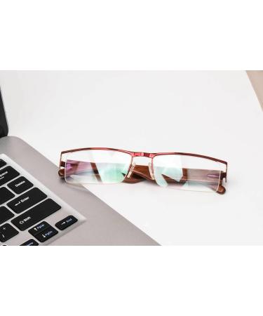 SHINU+2.50 Blue Light Blocking Reading Glasses for Men - Stylish Wooden Frame - Perfect for Digital Eye Strain - Buy Online on GoSupps.com