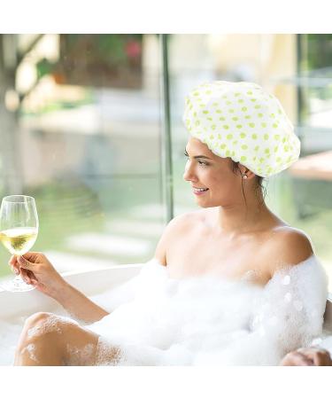 Healifty 6 Pcs Washable Shower Caps - Reusable & Elastic Hair Bath Caps for Women - Buy Online on GoSupps.com