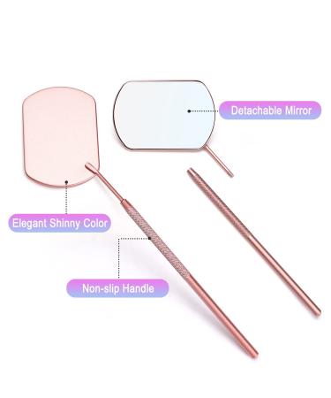 TEOYALL Large Pink Stainless Steel Lash Extension Mirror - Eyelash Extension Supplies - Buy Online on GoSupps.com