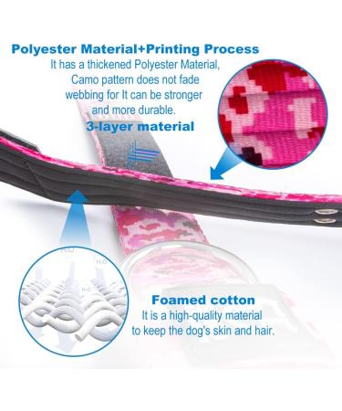 Buy Tspro Tactical Dog Collar - Military Standard 3.3cm Wide Adjustable Camo Green Strong Dog Collar with Metal Buckle | International Shipping - Buy Online on GoSupps.com