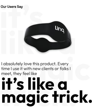 Linq Bracelet v3 - Smart NFC and QR Technology Band for Networking  Custom Links  Videos  and More (Black) - Buy Online on GoSupps.com