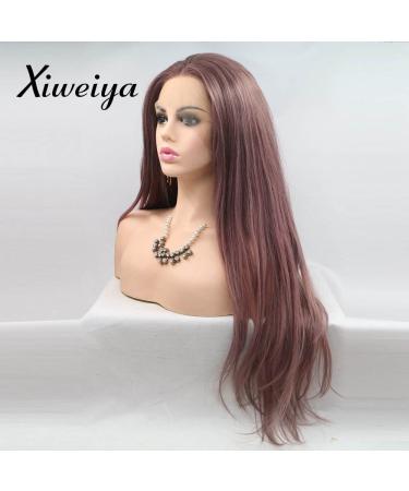 Xiweiya Mix Color Pastel Mermaid Wig - Candy Purple Lace Front 24 Long Wavy Synthetic Hair for Women & Drag Queens - Heat Resistant Fiber - Buy Online on GoSupps.com