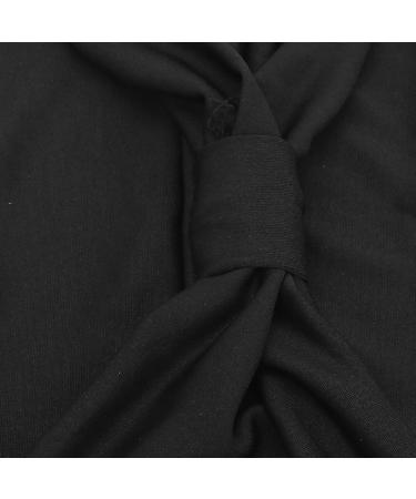 Twist Headbands Fabric Cross Twist Hair Band Knot Non-slip Stretchy Headband Women's Hair Band Accessories (Black) - Buy Online on GoSupps.com