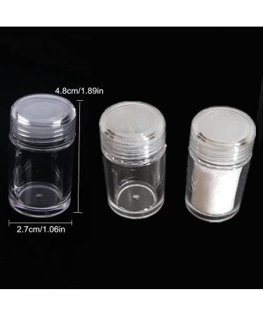 6 Pieces 10ml Mini Refillable Empty Loose Powder Bottles - Travel Cosmetic Containers for Glitter & Eyeshadow - Buy Online on GoSupps.com
