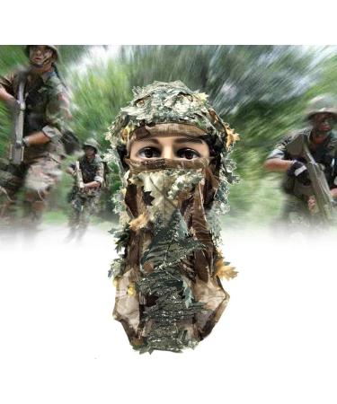 VORCOOL 3D Camouflage Face Mask - Breathable Leaves Camo Hunting Mask - Free Size for Outdoor Activities - Buy Online on GoSupps.com