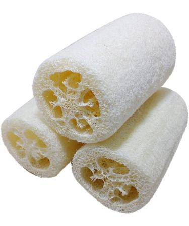 Natural White Loofah Bath Shower Sponge Scrubber Pad - Exfoliating Body Hot Pad for Dead Skin Removal | Skin Scrubber YL5 - Buy Online on GoSupps.com