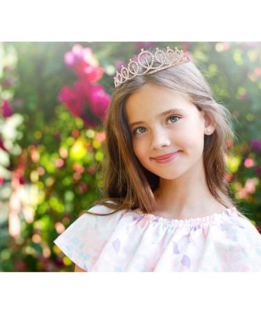 Didder Birthday Crown & Sash Set - Rose Gold Rhinestone Tiara for Women | 21st Birthday Party Accessories - Buy Online on GoSupps.com