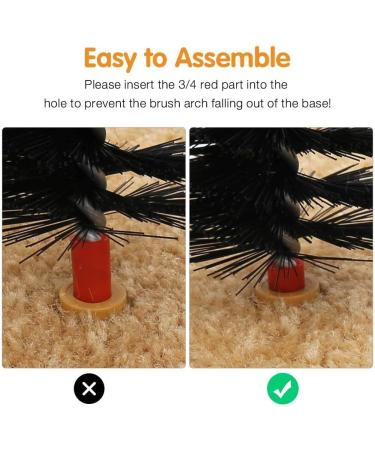 Cat Arch Self Groomer Massager Groom Toy Dog Brushes Pet Puppy Cat Scratcher Toys Fur Grooming Cat Toy Brush Controls Shedding with Scratch Pad and Catnip Interactive Kitten Toys - Buy Online on GoSupps.com