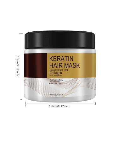 100ml Collagen Hair Treatment Mask - Deep Repair with Argan Oil & Keratin for Soft Restored Hair | Fast Results - Buy Online on GoSupps.com