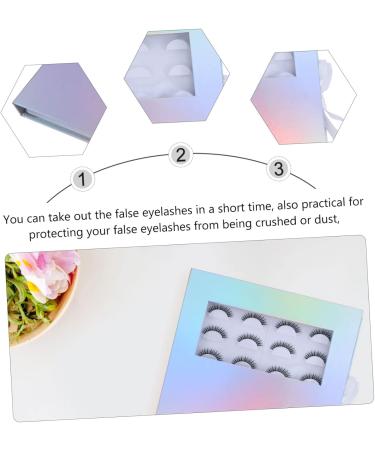 Buy Mikinona False Eyelash Packaging Box | Stylish Lash Holder & Organizer - Empty Cases with Tray & Support Paper (27.5x22cm) for Easy Storage - Buy Online on GoSupps.com