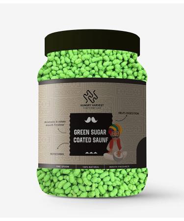 Hungry Harvest Homemade Green Sugar Coated Saunf Mukhwas 150 gms Mouth Freshener_Packing May Vary