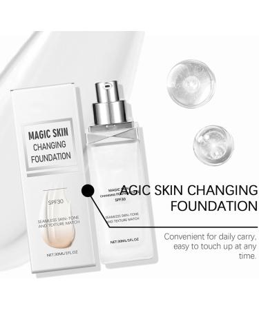 Color Changing Liquid Foundation Color Changing Liquid Foundation Full Coverage Concealer Foundation | Warm Skin Tone Waterproof Foundation for Women Old - Buy Online on GoSupps.com