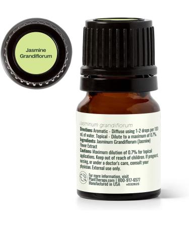 Plant Therapy Jasmine Grandiflorum Absolute Essential Oil 2.5 mL (1/12) 100% Pure Undiluted Natural Aromatherapy for Topical Use & Diffusion Benefits Include: Uplifting Romantic Rejuvenating - Buy Online on GoSupps.com
