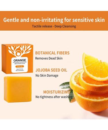  G n rique 2 x Orange Whitening Exfoliating Brightening Soap Mild Enzymatic Formula Lightening Soaps Oil Control Anti-Spot Facial Soaps - Buy Online on GoSupps.com
