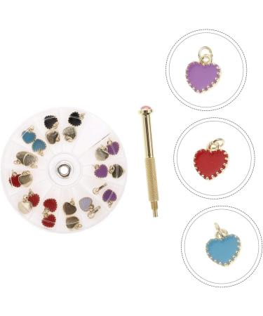 Ipetboom 1 Set Nail Pendant Nail Tools Nail Jewelry Pendant Hand Drill for Tips Nail Piercing Tool Resin Nail Charms Nail Dangle Diy Decor Nail Art Jewelry Dangle Perforation Decorate Alloy 8x8cm Colorful - Buy Online on GoSupps.com
