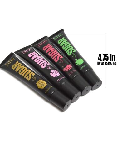 Buy Makeup S.he Natural Sugar Lip Scrub - 4 Flavors Moisturizing & Exfoliating with Vitamin E + Free Zipper Bag | International Shipping Available - Buy Online on GoSupps.com