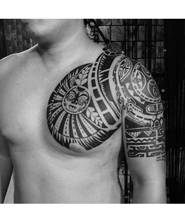 Waterproof Dwayne Johnson Totem Temporary Tattoos - Large Body Art Sticker Paper - Buy Online on GoSupps.com