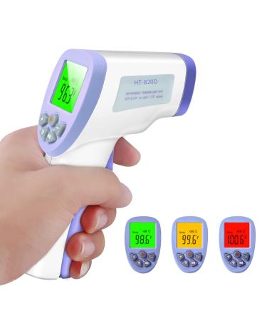 CRFISH Forehead Thermometer  Adult Children Infant Non-Contact Infrared Thermometer with Fever Alarm  Silent Mode and Memory Function  for Measuring Body Temperature  Object Surface Temperature