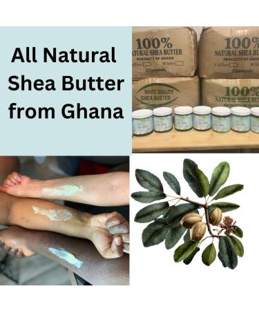 100% Natural African Shea Butter - Organic Pre-Softened Raw Unrefined Pure from Ghana for Skin & Hair - 8 oz - Buy Online on GoSupps.com