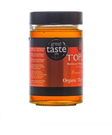 Greek Cretan Organic Thyme Honey Toplou 250g - Buy Online on GoSupps.com