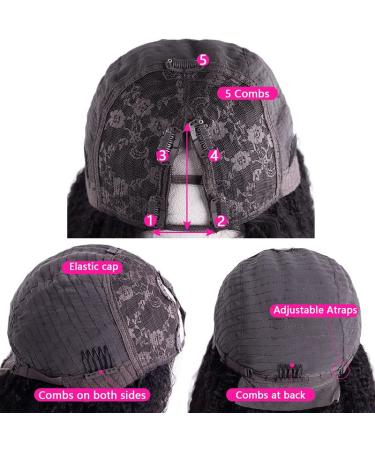 18 Inch Yaki Straight V Part Wig | Upgrade U Part Human Hair Wig for Black Women - Buy Online on GoSupps.com