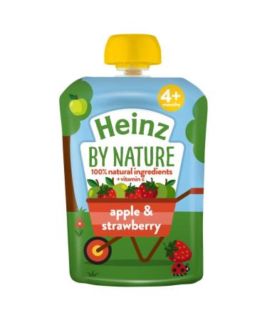 Heinz Apple and Strawberry Fruit Pouch 4m+ 100 g