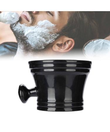 Shaving Soap Bowl, Shave Mug For Shave Cream Foam Shaving Cream, Plastic Shaving Soap Bowls Proraso for Razor With Handle(Black)