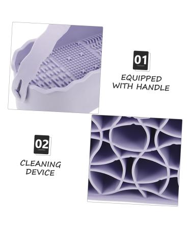 Buy Portable Makeup Brush Cleaning Box - Essential Cosmetic Cleaner Tool for Brushed Lavender - Shop Internationally - Buy Online on GoSupps.com