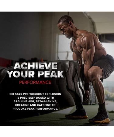 Six Star Pre Workout Six Star Preworkout Explosion Pre Workout Powder for Men & Women with Creatine Monohydrate & Beta Alanine for Energy Focus and Intensity Energy Powder Fruit Punch (30 Servings) Fruit Punch 30 Servings (Pack of 1) - Buy Online on GoSupps.com