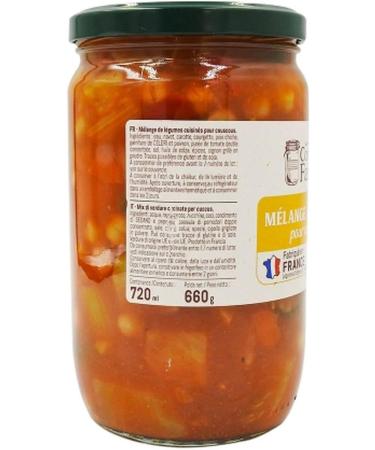 Lot 6x Vegetables for couscous - Jar 660g - Buy Online on GoSupps.com