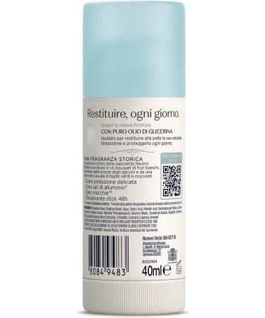  Neutro Roberts Neutro Roberts Fresh Deodorant Stick Zero Aluminum Salts Zero Stain With Pure Glycerin Oil Deodorant for Men and Women Dermatologically Tested 40 ml 48h - Buy Online on GoSupps.com