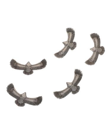 NUOBESTY 5pcs Design Diy Shape Craft Decorative Accessories Alloy Rivets Eagle Bag Rivet Supplies Clothing