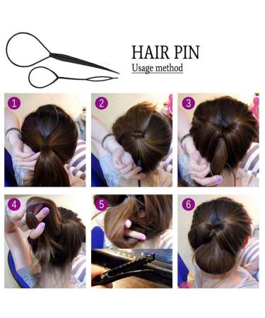 Elegant 40-Piece Hair Styling Accessories Kit - Black Magic Hair Twist Set for DIY Hair Styles - Ideal for Girls and Women - Buy Online on GoSupps.com