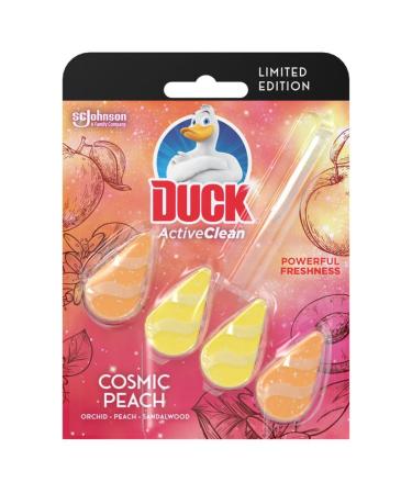 DUCK | Active Toilet Clean Rimblock | Cosmic Peach pack of 8