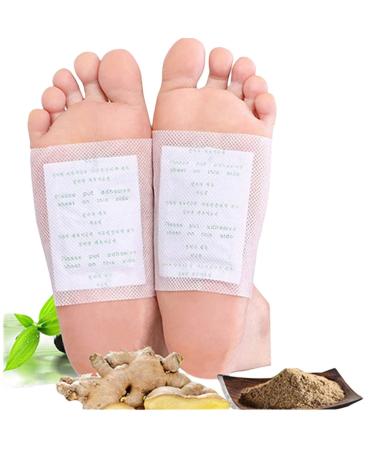 Foot Pads 100 Pieces Foot Patches Deep Cleansing Foot Pads Bamboo Vinegar Foot Pads Ginger Foot Pads