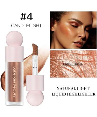 Go Ho Liquid Highlighter Makeup Natural Face Highlighter Stick Silky Smooth Light Liquid Luminizer Long Lasting Highlight Face Illuminator Make up 04 Candlelight 04 Candlelight 10.00 g (Pack of 1) - Buy Online on GoSupps.com