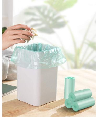 AYOTEE Mini Compostable 1.2 Gallon Small Trash Bags - Strong Bathroom Garbage Bags for Home Office Kitchen - Fits 5 Liter 1 Gal Cans - Green - Buy Online on GoSupps.com