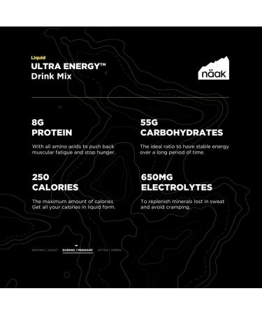 N AK Drink Mixes Ultra Energy 10 servings 720g | Sport hydration Mix electrolytes BCAAs developed for athletes and performance | Vegan Plant-Based Protein Non GMO gluten free (Watermelon) - Buy Online on GoSupps.com
