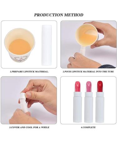 50 Empty White Lipstick Sleeves & Lip Balm Tubes - DIY Lip Balm Container Ointment Tube 5G with Cap - Buy Online on GoSupps.com
