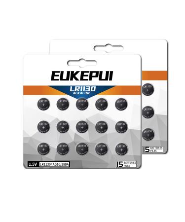 LR1130 Batteries AG10 389 1.5V Alkaline Battery-30 Count