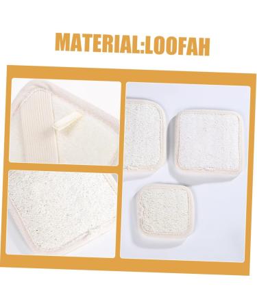 FRCOLOR 5pcs Loofah Bath Sponge Set - Exfoliating Shower Scrubber for Dead Skin Removal - Beige Loofah Body Scrubber - International Shipping Available - Buy Online on GoSupps.com