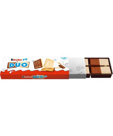 Buy Ferrero Kinder DUO - Milk & White Chocolate Biscuits 150g | International Shipping Available - Buy Online on GoSupps.com