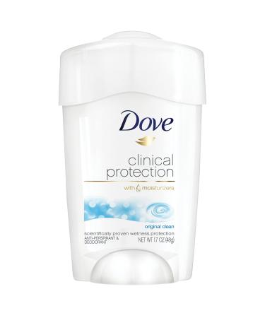 Dove Clinical Protection Prescription Strength Anti-Perspirant Deodorant Original Clean 1.7 oz (48 g) - Buy Online on GoSupps.com